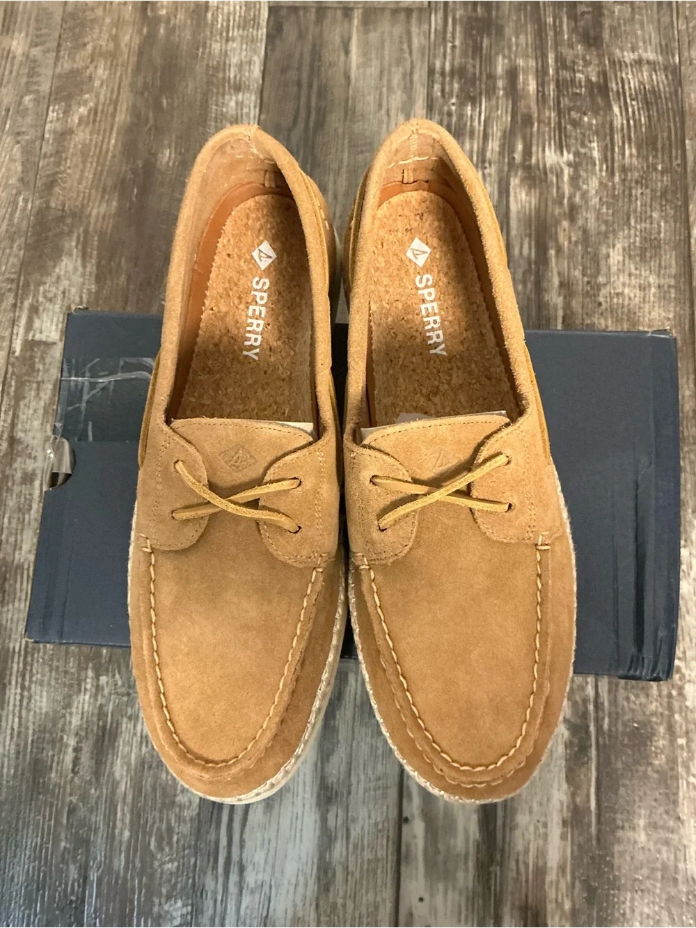 Sperry Men's Suede Boat Shoe in Tan Size 12